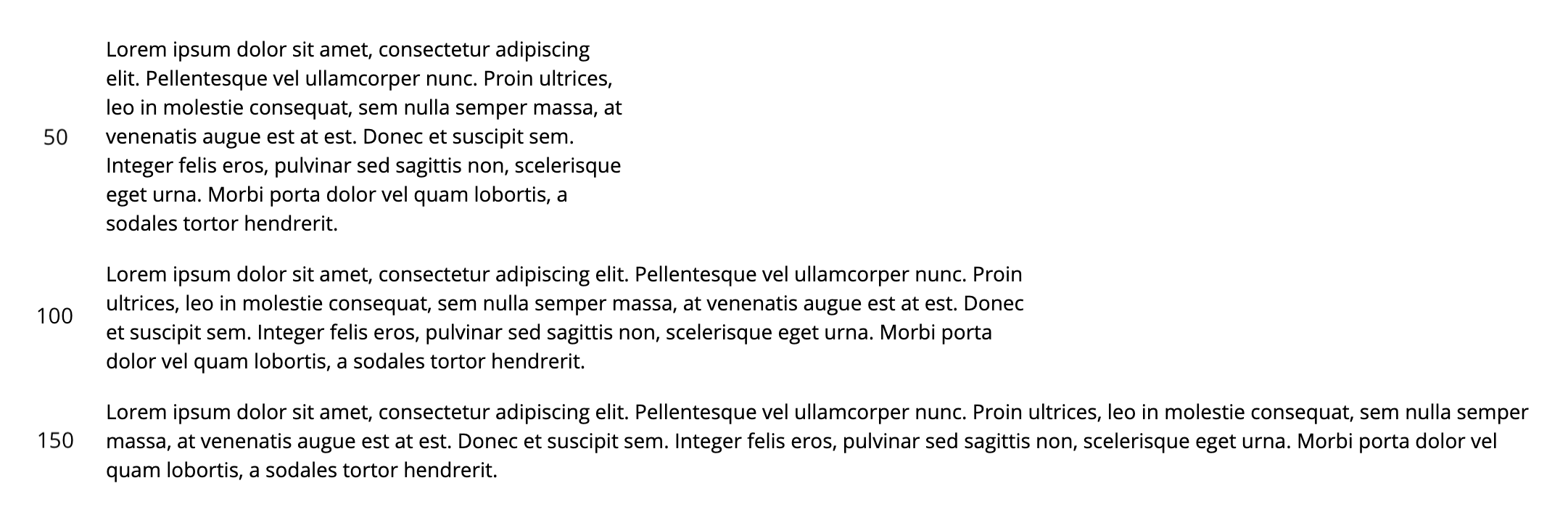 Regel lengte