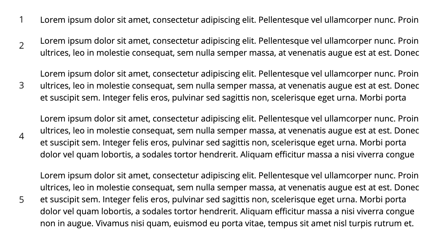 Paragraaf lengte